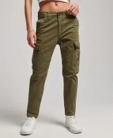 Брюки Superdry SLIM CARGO PANT, Пол Женский, Цвет Tuscan Olive, Размер 26/30