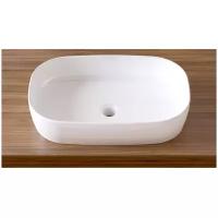 Раковина накладная для ванной комнаты Lavinia Boho Bathroom Sink Slim 33311003, умывальник из фарфора, ширина 54 см