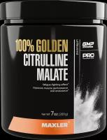 Цитруллин малат Maxler 100% Golden Citrulline Malate 200г, повышающий выносливость, снижающий утомляемость, улучшающий восстановления