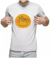 Мужская футболка «мотоцикл»