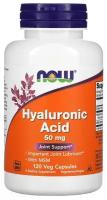 Гиалуроновая кислота NOW Foods Hyaluronic Acid 50 mg (60 капсул)