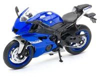 Мотоцикл YAMAHA YZF-R6 1:18 Цвет Синий/Чёрный WELLY 12856P