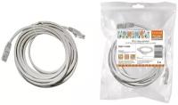 Патч-корд народный U/UTP Cat 5e 4PR 24AWG PVC, литой 3 м, серый