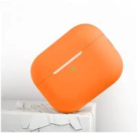Cиликоновый чехол для наушников Apple AirPods Pro 2 (2022), цвет оранжевый (orange), ультратонкий, 0.01cm