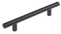 Ручка рейлинг, нерж. сталь, d=12 мм, м/о 96 мм, цвет черный