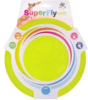 Игрушка для собак COMFY SUPER FLY fluo тарелка фрисби 23 см салатового цвета