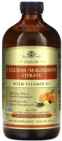 Solgar Liquid Calcium Magnesium Citrate with Vitamin D3 450 ml (Апельсин-Ваниль)