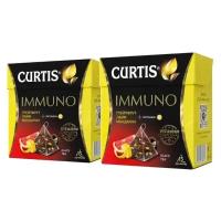 Чай черный Curtis Immuno грейпфрут, лайм, мандарин в пирамидках