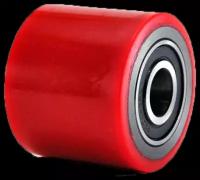 Колесо (красное) б/г полиуретановое без кронштейна малое для рохли 80*93мм (104080)