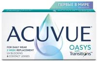 Контактные линзы Acuvue Oasys with Transitions, 6 шт., R 8,4, D -6, бесцветный