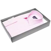 Рубашка Poggino 5010-48 цвет розовый размер 52 RU / XL (43-44 cm