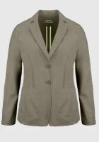 Пиджак BIANCA, средней длины, силуэт полуприлегающий, размер 48, хаки