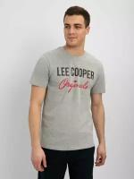 Футболка Lee Cooper, размер M, светло-серый