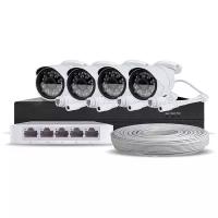 Комплект видеонаблюдения IP 5Мп Ps-Link KIT-C504IP / 4 камеры