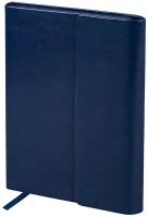 Ежедневник BRAUBERG Magnetic X недатированный, искусственная кожа, А5, 160 листов, темно-синий