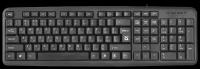 Клавиатура Defender HB-420 Black USB черный, кириллица+QWERTY