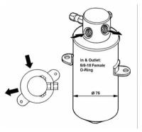 Осушитель кондиционера Nrf 33165 для Mercedes S-CLASS C140, W140