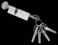 Цилиндровый механизм (личинка для замка)с перфорированными ключами. ключ-вертушка CW30/60 (90mm) SN (Матовый никель) MSM