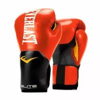 Боксерские перчатки Everlast тренировочные Elite ProStyle красные 10 унций