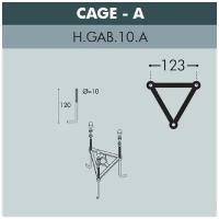 Парковый столб Fumagalli Aloe 000.163.000. A0, черный