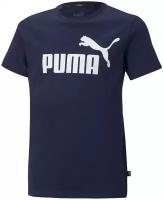 Футболка PUMA Essential Logo Tee, размер 110, peacoat