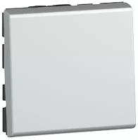 Legrand 079211 Mosaic Переключатель на 2 направления 2-х модульный 10А 250В-Алюминий