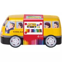 Faber-Castell Набор фломастеров с клипами Connector School Bus, 155532, разноцветный, 1 шт