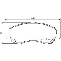 Колодки тормозные передние NISSHINBO NP3009