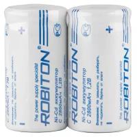 Robiton Аккумулятор Robiton Ni-Cd C 2800mAh SR2, 2шт (2800NCC high top SR2)