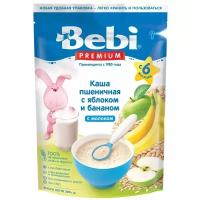 Каша Bebi молочная пшеничная с яблоком и бананом, с 6 месяцев, 200 г