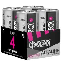 Батарейка ФАZА С/LR14 Alkaline, в упаковке: 4 шт