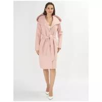 Пальто демисезонное розового цвета 42116R, 48