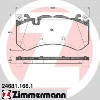 Тормозные колодки передние MB C-KLASSE (W204) 2008 ZIMMERMANN 246811661