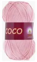 Пряжа хлопковая Vita Cotton Coco (Вита Коко) - 1 моток, 3866 чайная роза, 100% мерсеризованный хлопок 240м/50г