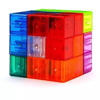 Развивающая игра кубик сома 3D тетрис магнитный YJ Magnet Blocks Cube, transparent