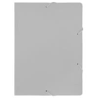 Папка на резинке Бюрократ Black&White BWPR05WT A4 пластик кор.30мм 0.5мм белый/черный