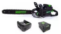 Аккумуляторная пила Greenworks GC82CS25 (2007507UA) 3400 Вт 82 В/2.5 А·ч черный