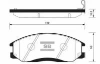 Колодки тормозные передние, SP1115 Sangsin Brake SP-1115