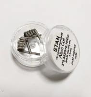 Alien Fused Clapton Coil Готовые спирали 3х0,45SS+0,15NiCr R-0.06 Ом D-3мм, 5 витков, жилы нержа, обмотка нихромовая проволока, намотка ручной работы