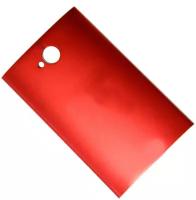 Задняя крышка для HTC One Dual (802w/M7) аккумулятора <красный> (OEM)