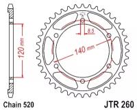 Звездочка Цепи JT Sprockets арт. JTR260.40