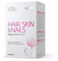 Комплекс витаминов VP Laboratory Ultra Women`s Hair, Skin & Nails для кожи, волос и ногтей 90 капс