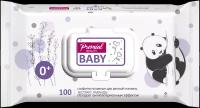 Влажные салфетки Premial Beauty Baby с экстрактом лаванды, пластиковая крышка, 100 шт., 1 уп