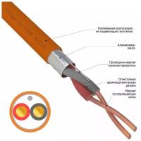 Кабель огнестойкий REXANT кпсэнг(А)-FRHF 1x2x0,75 мм², бухта 200 м