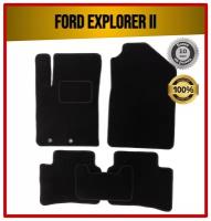 Комплект ворсовых ковриков ECO на Ford Explorer II 1994-2003 / Форд Эксплорер