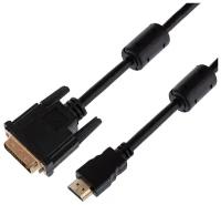 Кабель HDMI - DVI-D с фильтрами 3 м Gold REXANT