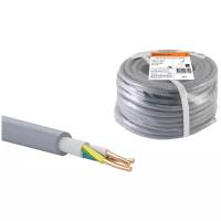 Кабель силовой NYM-J 3х2.5 кв. мм TDM ЕLECTRIC серый 20 м