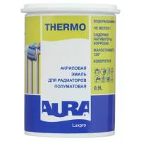 Эмаль акриловая (АК) Aura Thermo для радиаторов, полуматовая, белый, 1.17 кг, 0.9 л