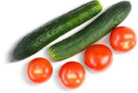 Овощное ассорти томаты и огурцы