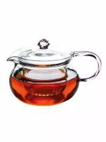 Стеклянный жаропрочный заварочный чайник Kelli KL-3229 / 500 мл